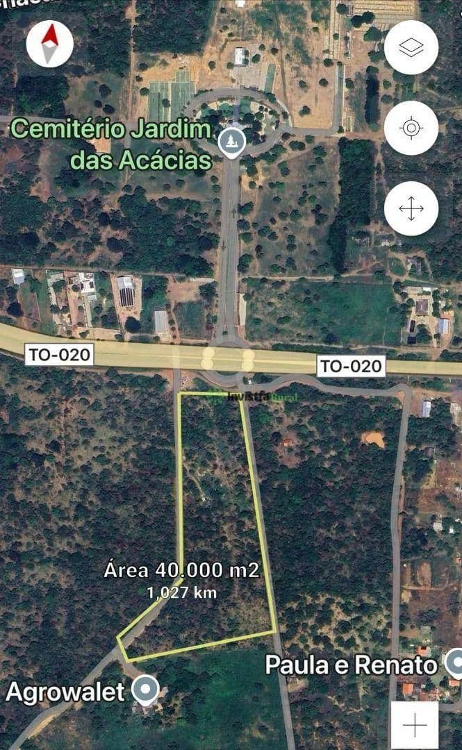 Área à venda em Palmas com 40.000 m², ideal para investimento comercial, residencial ou industrial