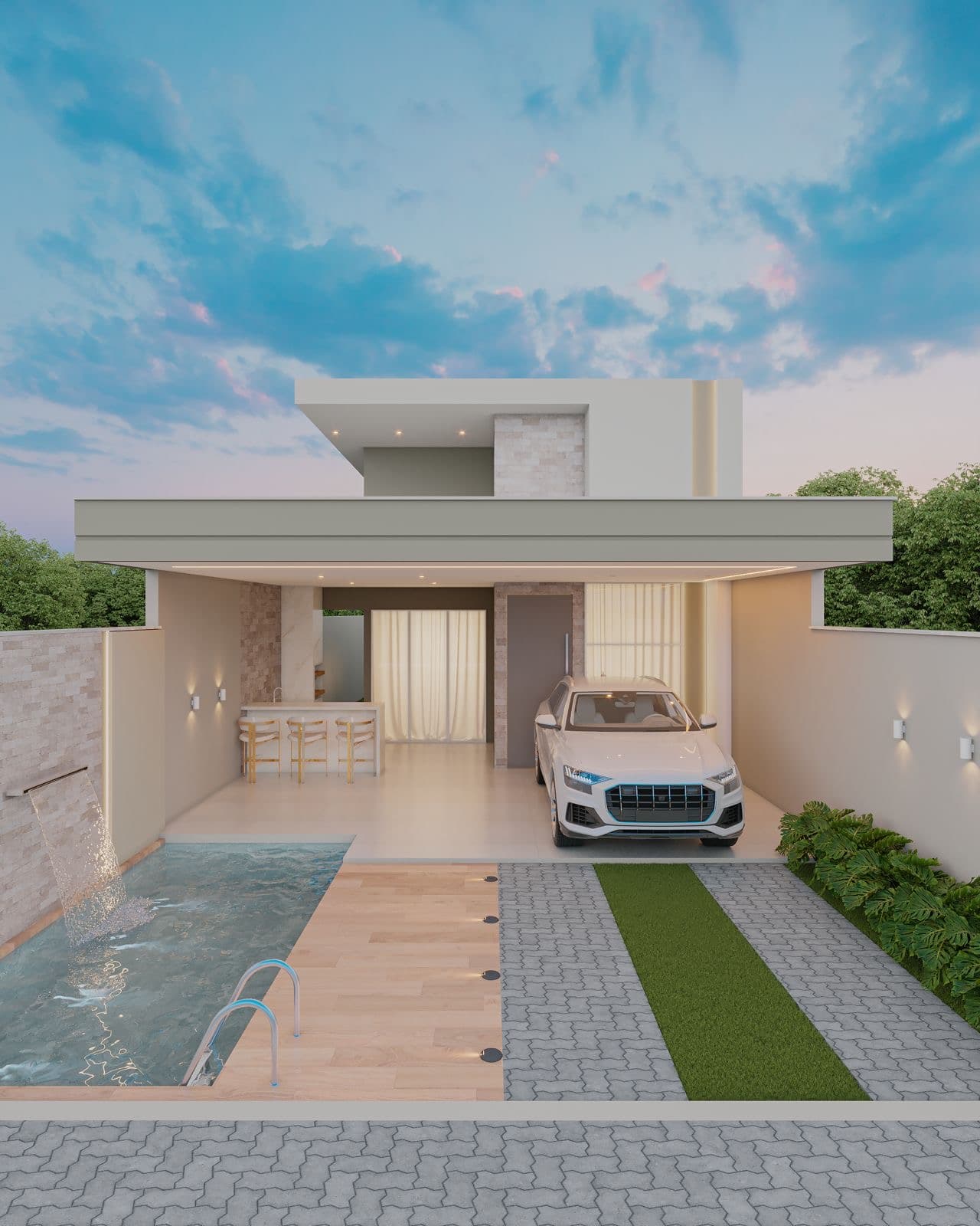 Casa alto padrão com 3 suítes e piscina na 505 Sul em Palmas– entrega em 30 dias