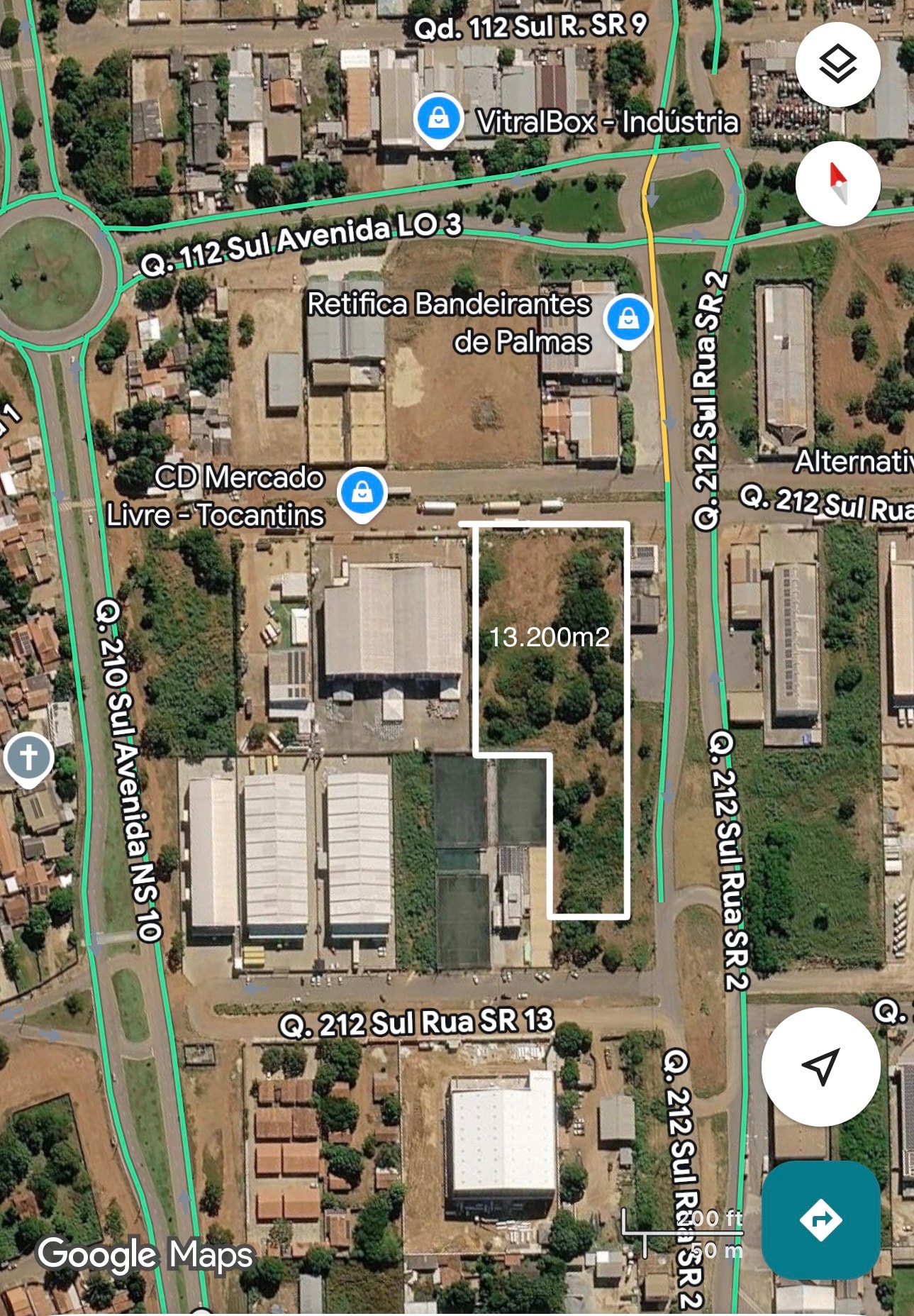Lote comercial com 13.200 m² à venda na ASR SE 25 – Palmas/TO