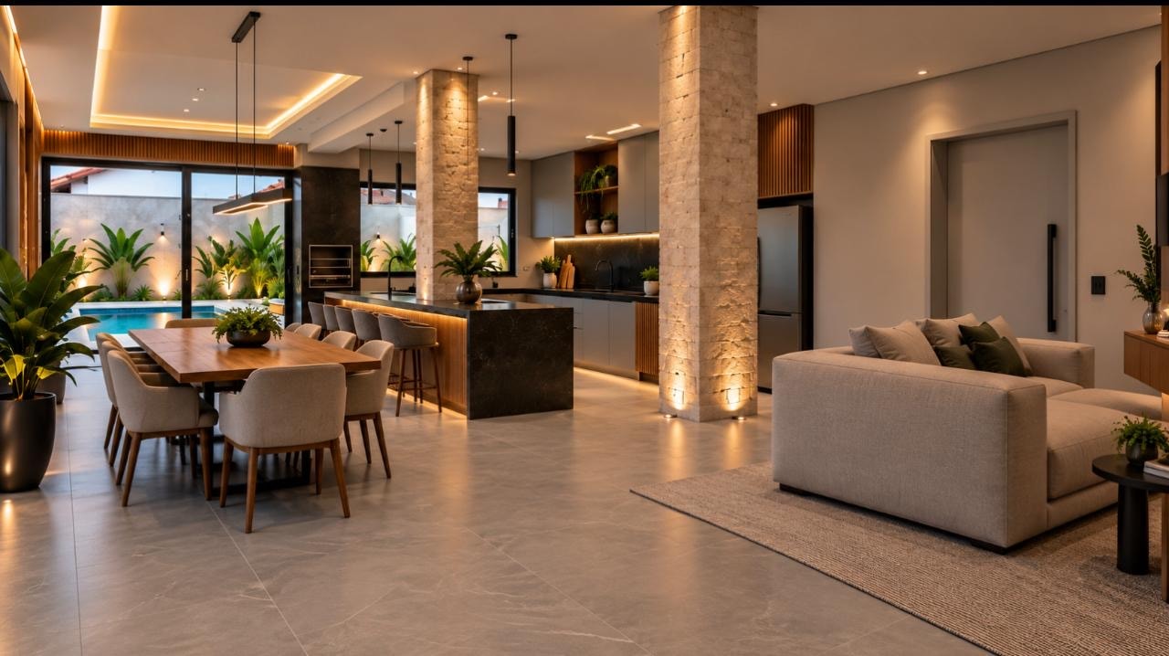 Casa de alto padrão com 3 suítes e piscina à venda na 605 Sul – Palmas/TO