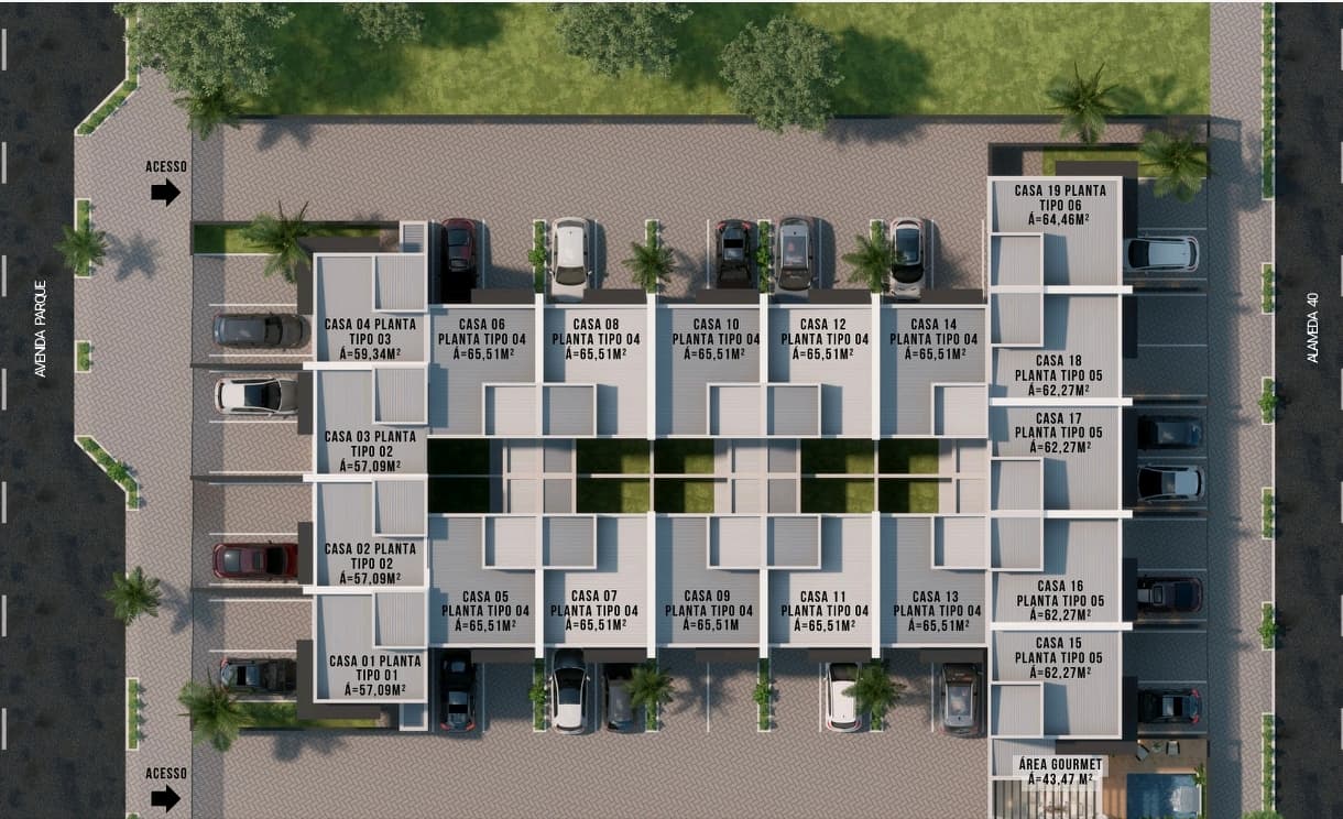 Sobrados de 2 quartos em construção à venda na 1506 Sul – Palmas/TO